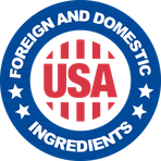 Foreign and domestic ingredients USA seal